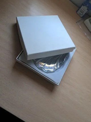 Concha Bautizo Nacarada Cristal Nueva Caja