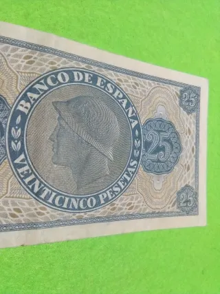 25 Pesetas Banco de España 1936 última serie S