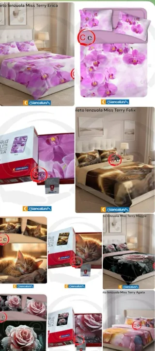 Completo Lenzuola 2 Posti Biancaluna