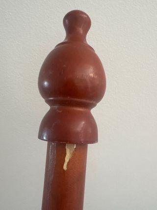 Barra Cortinas Madera Marrón