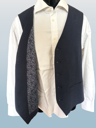 Gilet elegante blu uomo