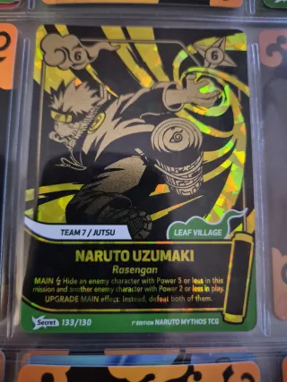 Naruto Uzumaki Rasengan 133/130 Secret TCG