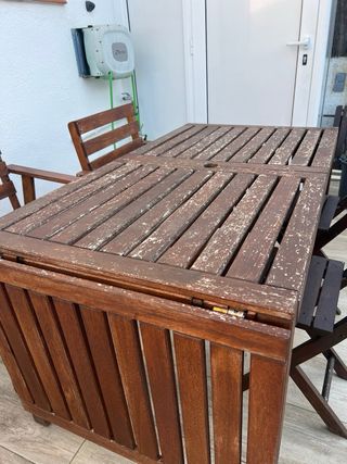 Conjunto mesa y sillas de jardín Teka