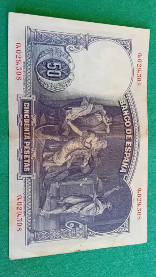 BILLETE 50 PESETAS 1931 EDUARDO ROSALES