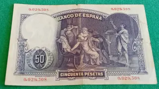 BILLETE 50 PESETAS 1931 EDUARDO ROSALES