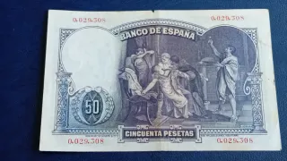 BILLETE 50 PESETAS 1931 EDUARDO ROSALES