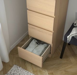 Cajonera MALM IKEA 6 cajones con espejo