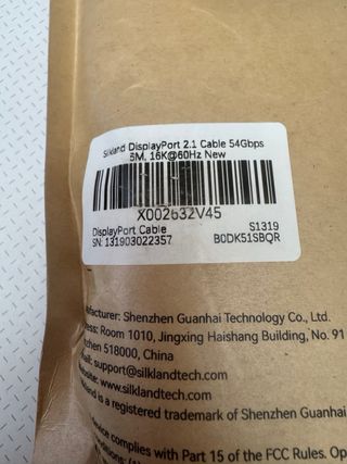 Cavo DisplayPort 2.1 Silkland 16K