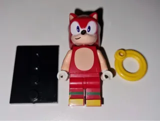Minifigura tipo lego Sonic rojo Knuckles muñeco