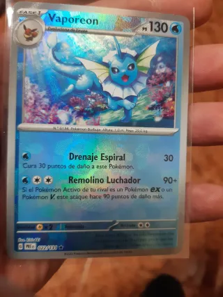 Carta Pokémon Vaporeon Master Ball