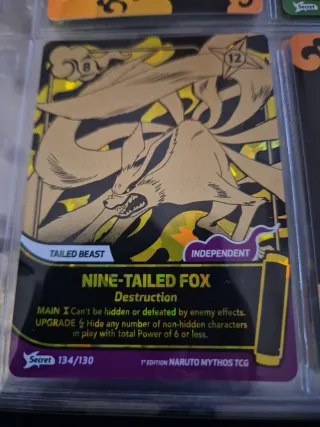 Carta Naruto Mythos TCG Nine-Tailed Fox