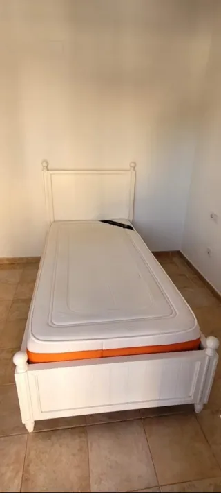 Cama individual 190x90 con colchón