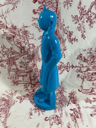Figura Tintín Plástico Azul 29 cm