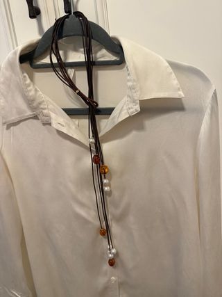 Collar Kailis auténtico ámbar y perlas