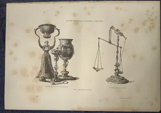 Lotto 4 incisioni d'epoca 1879