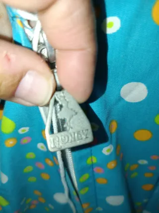 Traje Flamenca Niña Azul Lunares Talla M