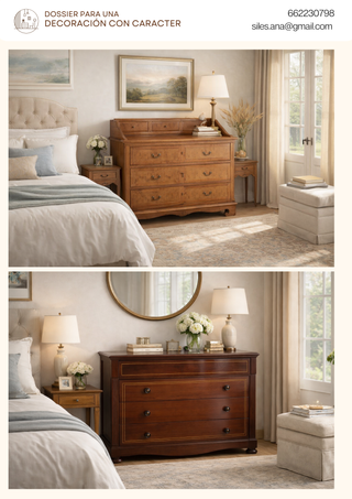 2 Cómodas de Madera