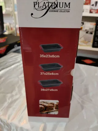 Set 3 Bandejas Horno Platinum