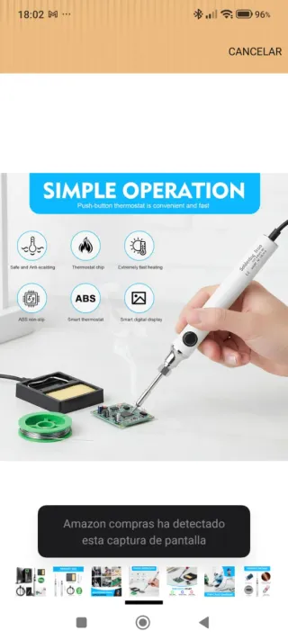 Soldador de estaño por USB Nuevo a estrenar