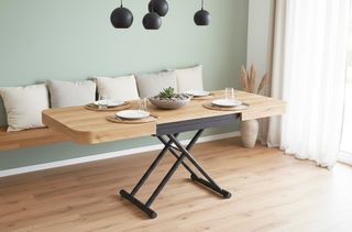 Mesa centro elevable y extensible