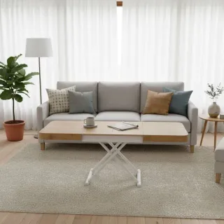 Mesa centro elevable y extensible