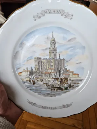 12 Platos Llanos Porcelana Toledo