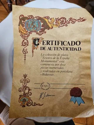 12 Platos Llanos Porcelana Toledo