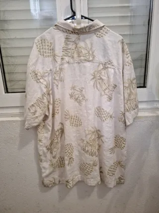Camisa Hawaiana Piñas y Palmeras