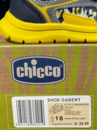 Sapatinhos Bebé Chicco T.18