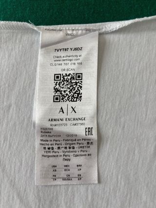 Maglia donna Armani Exchange bianca