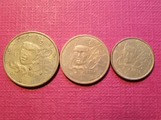 3 céntimos de Euro de Francia 1999.2010.2019