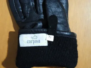Guanti Carpisa Pelle Neri Taglia 7.5