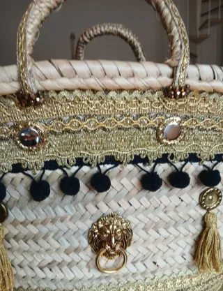 Borsa Coffa Siciliana Beige e Oro