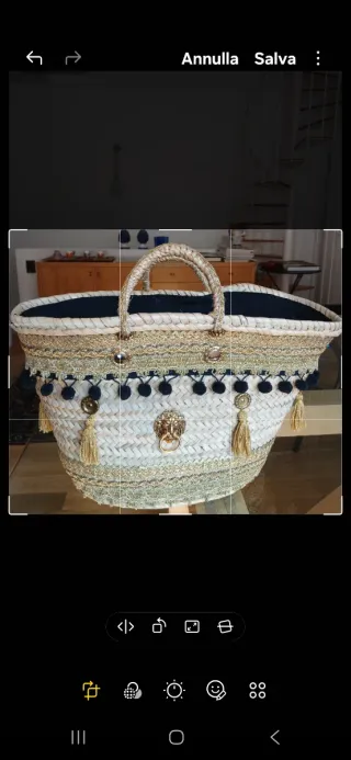 Borsa Coffa Siciliana Beige e Oro