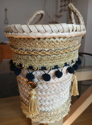 Borsa Coffa Siciliana Beige e Oro