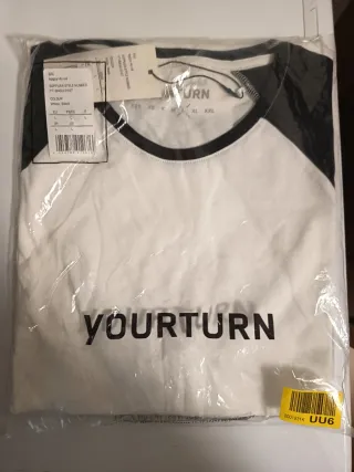 Camiseta YOURTURN manga ranglán Talla L. CREA LOTE