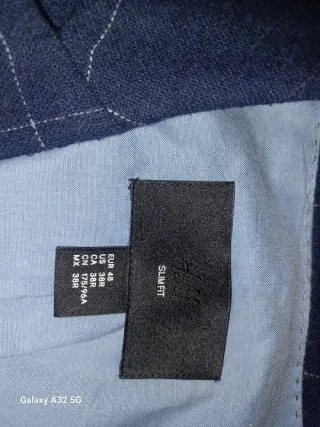 Americana GX3 Slim Fit Azul/Gris Talla M