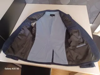 Americana GX3 Slim Fit Azul/Gris Talla M