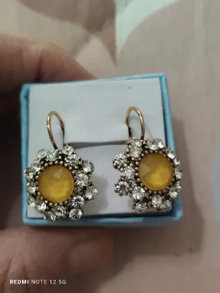 Pendientes vintage chapados oro amarillo
