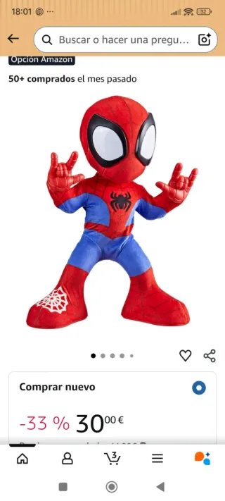 Spiderman movimiento