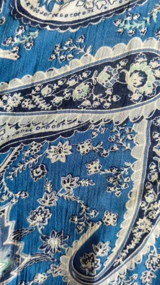 Túnica Cortefiel Estampada Azul y Blanca