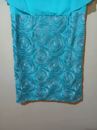 Vestido ceremonia señora azul