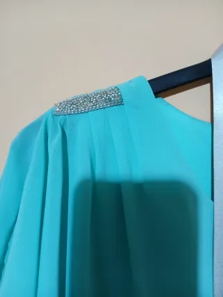 Vestido ceremonia señora azul