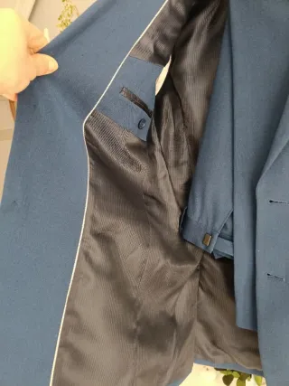 Traje de chaqueta azul hombre