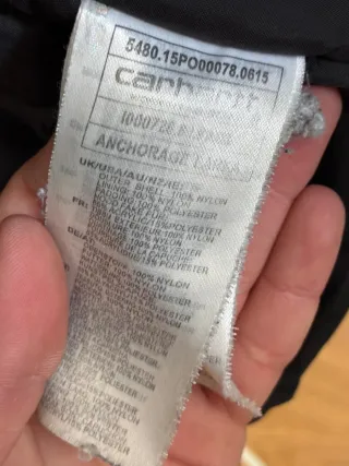 Abrigo Carhartt Negro con Capucha