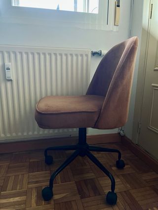 Silla escritorio pana maison du monde marrón