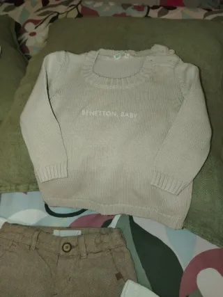 LOTE DE ROPA BEBÉ 3-6 MESES JERSEY BENETTON