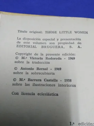 Libro antiguo Aquellas Mujercitas
