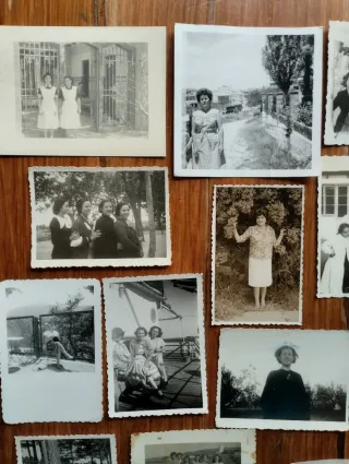 Lote fotografías antiguas de mujeres MZ.2