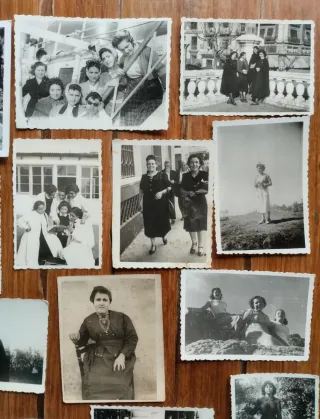 Lote fotografías antiguas de mujeres MZ.2